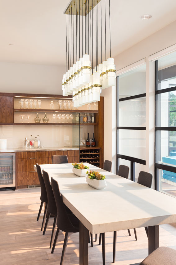 Z-Lite Cayden 18" 23-Light Modern Gold and Clear With Etched Opal Glass Shade Linear Chandelier