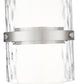 Z-Lite Cayden 1946P-ROD 7" 1-Light Brushed Nickel and Clear With Etched Opal Glass Shade Pendant Light