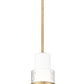 Z-Lite Cayden 1946P-ROD 7" 1-Light Modern Gold and Clear With Etched Opal Glass Shade Pendant Light
