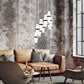 Z-Lite Cayden 24" 11-Light Matte Black and Clear With Etched Opal Glass Shade Chandelier