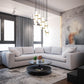 Z-Lite Cayden 24" 11-Light Modern Gold and Clear With Etched Opal Glass Shade Chandelier
