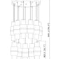 Z-Lite Cayden 24" 11-Light Modern Gold and Clear With Etched Opal Glass Shade Chandelier
