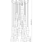 Z-Lite Cayden 36" 27-Light Modern Gold and Clear With Etched Opal Glass Shade Chandelier