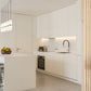 Z-Lite Cayden 5" 5-Light Brushed Nickel and Clear With Etched Opal Glass Shade Linear Chandelier