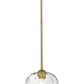 Z-Lite Chloe 10" 1-Light Olde Brass Pendant Light With Clear Glass Shade