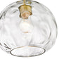 Z-Lite Chloe 10" 1-Light Olde Brass Pendant Light With Clear Glass Shade