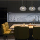 Z-Lite Chloe 10" 3-Light Brushed Nickel Island Light With Clear Glass Shade