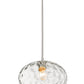 Z-Lite Chloe 14" 1-Light Brushed Nickel Pendant Light With Clear Glass Shade