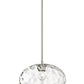 Z-Lite Chloe 14" 1-Light Brushed Nickel Pendant Light With Clear Glass Shade
