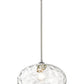Z-Lite Chloe 14" 1-Light Brushed Nickel Pendant Light With Clear Glass Shade