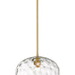 Z-Lite Chloe 14" 1-Light Olde Brass Pendant Light With Clear Glass Shade