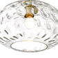 Z-Lite Chloe 14" 1-Light Olde Brass Pendant Light With Clear Glass Shade