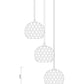 Z-Lite Chloe 20" 3-Light Olde Brass Pendant Light With Clear Glass Shade