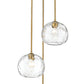 Z-Lite Chloe 20" 3-Light Olde Brass Pendant Light With Clear Glass Shade