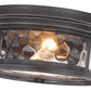 Z-Lite Clarion 12" 2-Light Bronze Flush Mount Lighting With Inner Clear Water and Outer Clear Shade