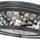 Z-Lite Clarion 16" 3-Light Matte Black Flush Mount Lighting With Inner Clear Water and Outer Clear Shade