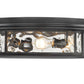 Z-Lite Clarion 21" 4-Light Matte Black Flush Mount Lighting With Inner Clear Water and Outer Clear Shade