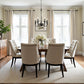 Z-Lite Claudelle 5-Light Candelabra Bulb Base Matte Black Steel White Fabric Shade Chandelier