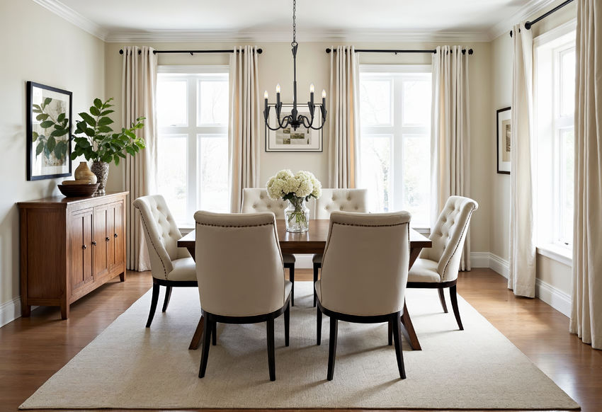 Z-Lite Claudelle 5-Light Candelabra Bulb Base Matte Black Steel White Fabric Shade Chandelier