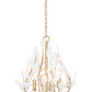 Z-Lite Claudine 18" 4-Light Modern Gold Steel Frame Frosted Glass Shade Chandelier