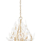 Z-Lite Claudine 18" 4-Light Modern Gold Steel Frame Frosted Glass Shade Chandelier