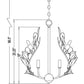 Z-Lite Claudine 18" 4-Light Modern Gold Steel Frame Frosted Glass Shade Chandelier