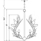 Z-Lite Claudine 24" 5-Light Modern Gold Steel Frame Frosted Glass Shade Chandelier