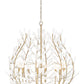 Z-Lite Claudine 38" 8-Light Modern Gold Steel Frame Frosted Glass Shade Chandelier