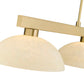 Z-Lite Cobalt 152MGLD-DGM14 14" 3-Light Medium Bulb Base Modern Gold Steel Golden Mottle Glass Shade Billiard Light
