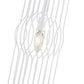 Z-Lite Contour 7" 1-Light White Mini Pendant Light With Gloss White Steel Shade