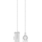 Z-Lite Contour 7" 1-Light White Mini Pendant Light With Gloss White Steel Shade