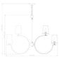 Z-Lite Cordelia 40" 10-Light Candelabra White Fabric Shade Modern Gold Steel Frame Chandelier