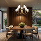 Z-Lite Cordelia 40" 10-Light Candelabra White Fabric Shade Modern Gold Steel Frame Chandelier