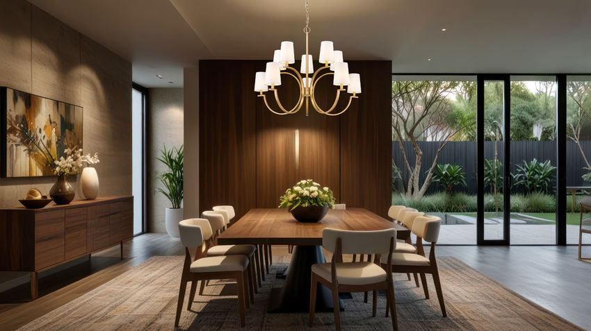 Z-Lite Cordelia 40" 10-Light Candelabra White Fabric Shade Modern Gold Steel Frame Chandelier