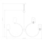 Z-Lite Cordelia 48" 12-Light Candelabra White Fabric Shade Modern Gold Steel Frame Chandelier