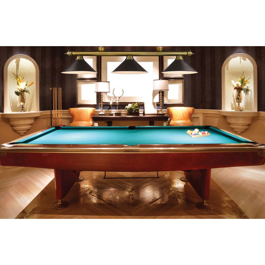 Z-Lite Cordon 15" 3-Light Rubbed Brass Steel Billiard Island Light With Bronze Steel Shade