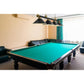 Z-Lite Cordon 15" 4-Light Matte Black and Rubbed Brass Billiard Island Light With Matte Black Steel Shade