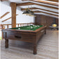 Z-Lite Cordon 16" 3-Light Matte Black and Rubbed Brass Billiard Island Light With Matte Black Steel Shade