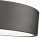 Z-Lite Coronado 12" 1-Light LED-Integrated Bronze Steel Frosted Plastic Shade Flush Mount Lighting