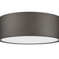 Z-Lite Coronado 12" 1-Light LED-Integrated Bronze Steel Frosted Plastic Shade Flush Mount Lighting