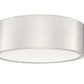 Z-Lite Coronado 12" 1-Light LED-Integrated Brushed Nickel Steel Frosted Plastic Shade Flush Mount Lighting