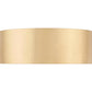 Z-Lite Coronado 12" 1-Light LED-Integrated Modern Gold Steel Frosted Plastic Shade Flush Mount Lighting