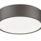 Z-Lite Coronado 16" 1-Light LED-Integrated Bronze Steel Frosted Plastic Shade Flush Mount Lighting