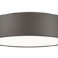 Z-Lite Coronado 16" 1-Light LED-Integrated Bronze Steel Frosted Plastic Shade Flush Mount Lighting