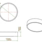 Z-Lite Coronado 16" 1-Light LED-Integrated Bronze Steel Frosted Plastic Shade Flush Mount Lighting