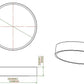 Z-Lite Coronado 20" 1-Light LED-Integrated Bronze Steel Frosted Plastic Shade Flush Mount Lighting