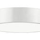 Z-Lite Coronado 20" 1-Light LED-Integrated Brushed Nickel Steel Frosted Plastic Shade Flush Mount Lighting