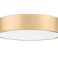 Z-Lite Coronado 20" 1-Light LED-Integrated Modern Gold Steel Frosted Plastic Shade Flush Mount Lighting