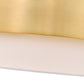Z-Lite Counterpoint 12" 1-Light Modern Gold Steel and White Fabric Pendant Light