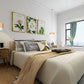 Z-Lite Counterpoint 12" 1-Light Modern Gold Steel and White Fabric Pendant Light